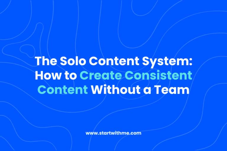 Build a One Person Content System That Works (Even If You're Busy)
